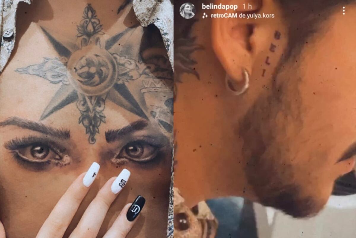 Exnovios de Belinda borran sus tatuajes a días de anuncio de su compromiso con Christian Nodal