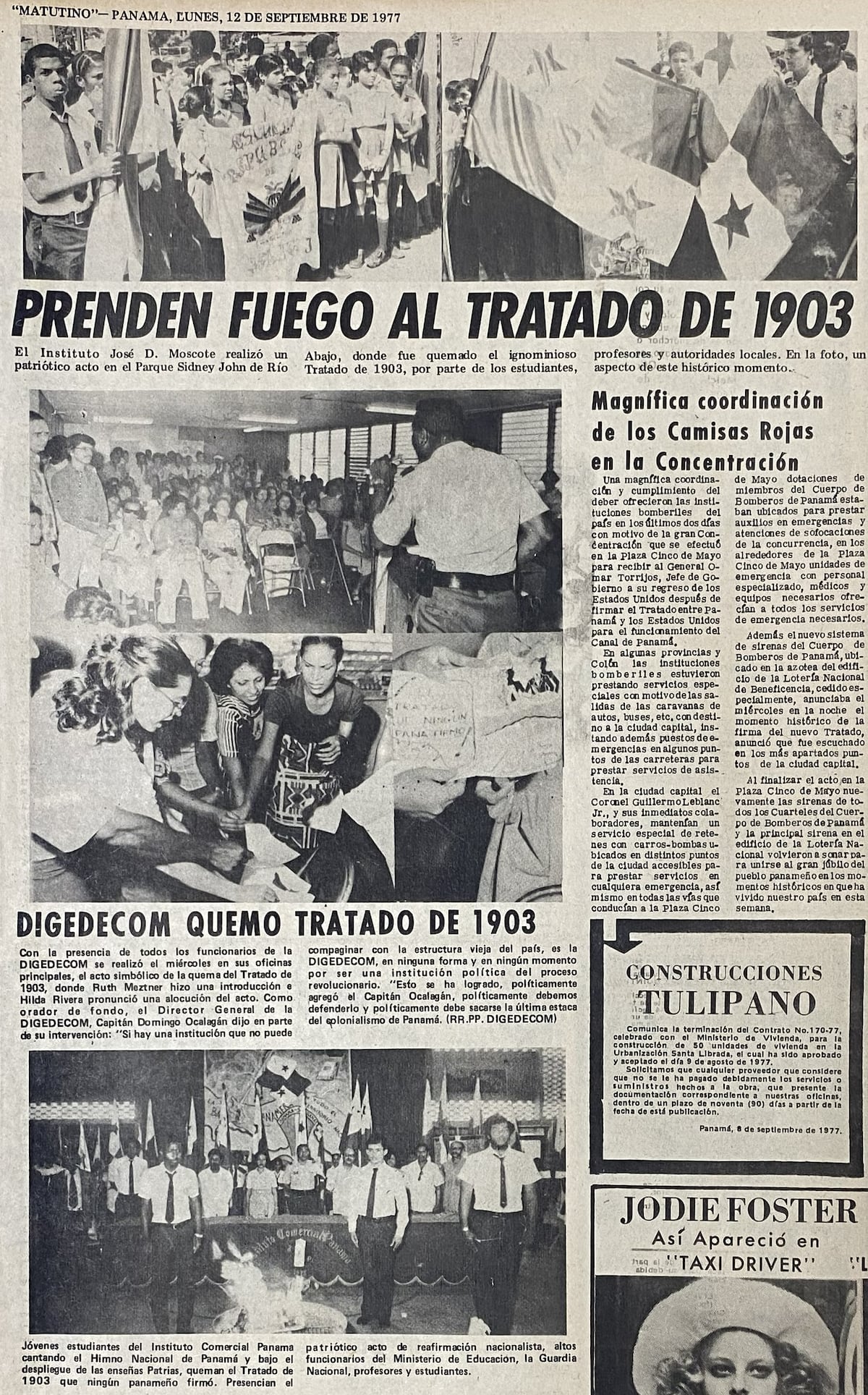 Niños quemando tratados y senadores en los baños: ¿cómo se aprobaron los Torrijos-Carter?