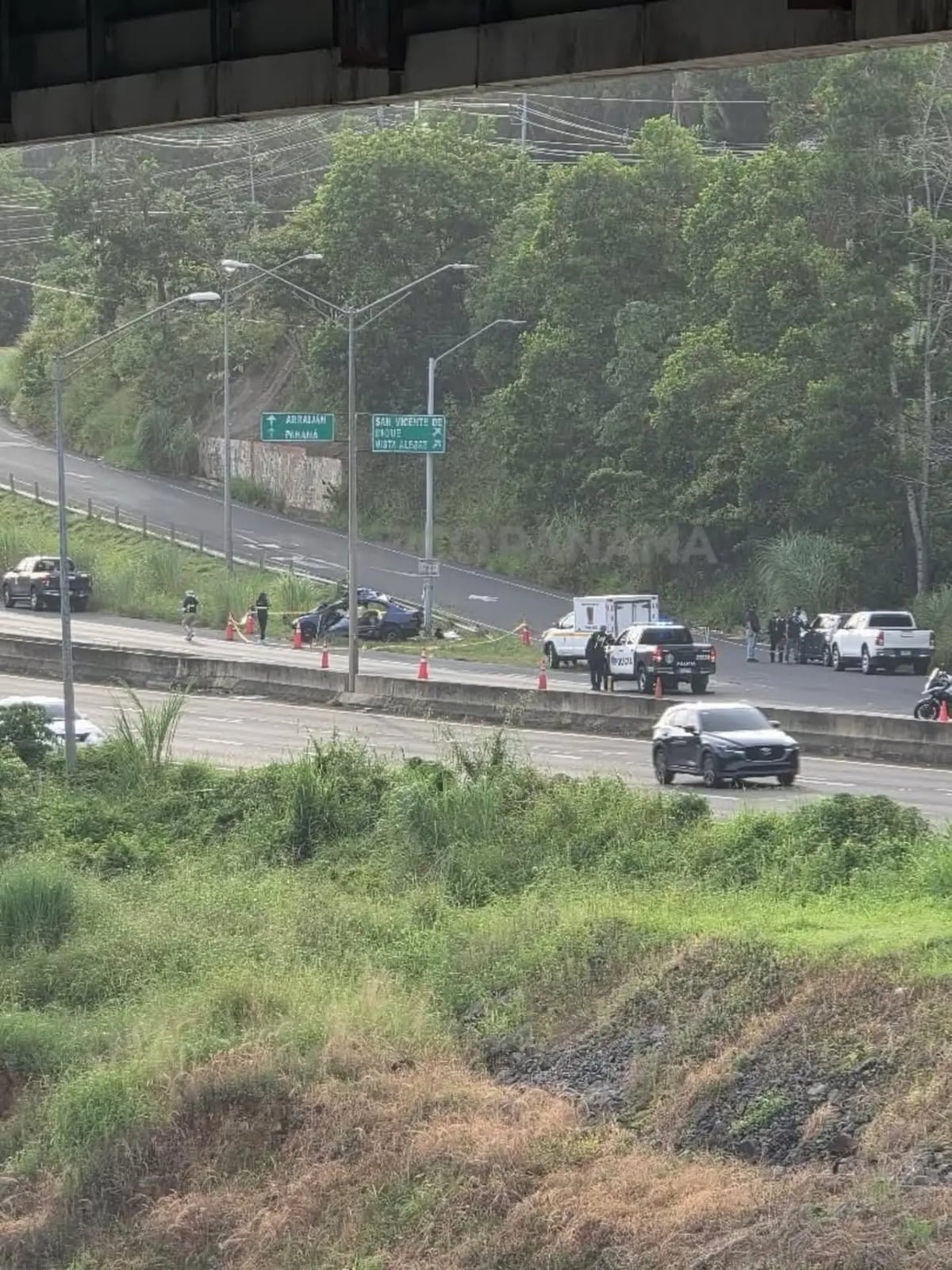 Violento impacto: fuerte choque deja dos muertos en la autopista Arraiján–La Chorrera + VIDEOS