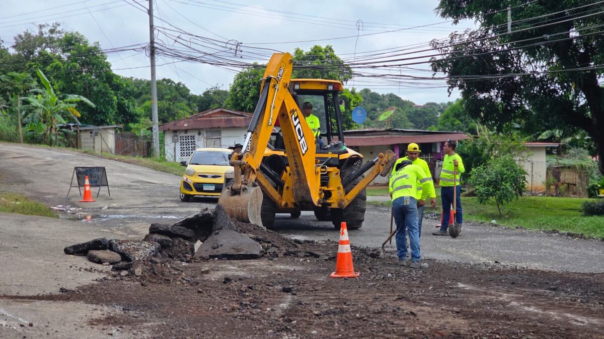 MOP inicia rehabilitación vial en Arraiján Cabecera para mejorar calles y drenaje