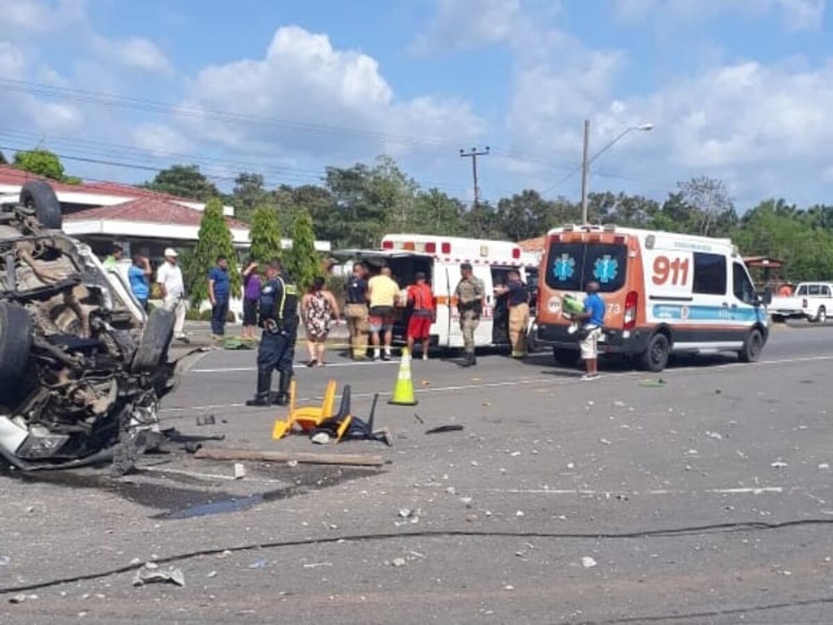 Una víctima  fatal  y nueve heridos deja accidente de tránsito en Aserrío