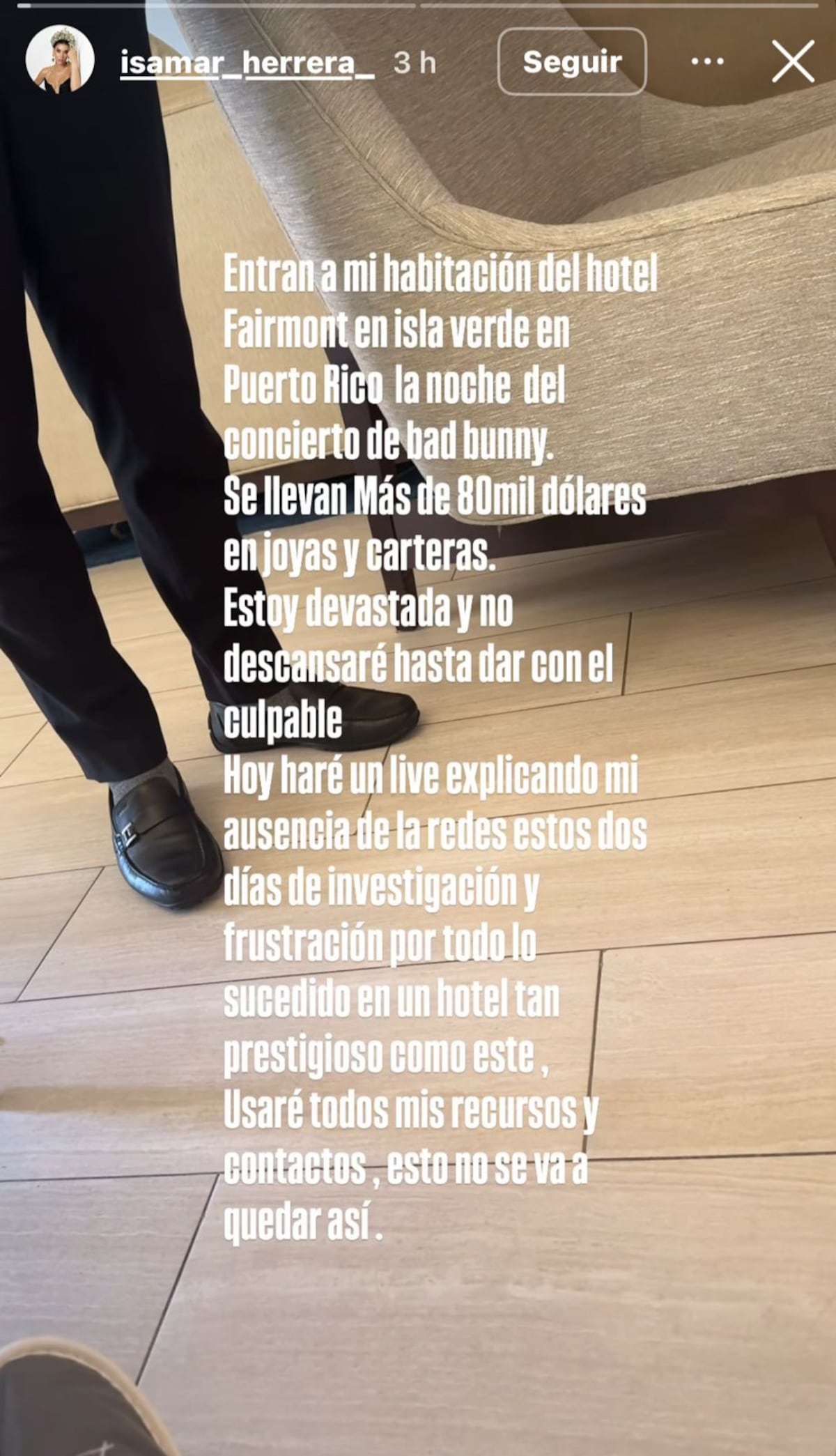 Ni la belleza se salva de los ladrones: Miss Grand Panamá fue víctima de robo millonario en Puerto Rico