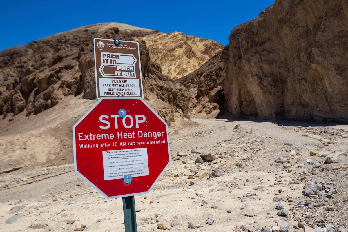 Calor infernal de 47 °C cobra otra vida en el Valle de la Muerte