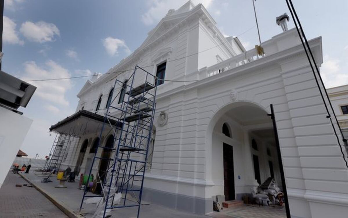 Histórico.Miren cómo está quedando el Teatro Nacional.Tiene 80% de avance. Video