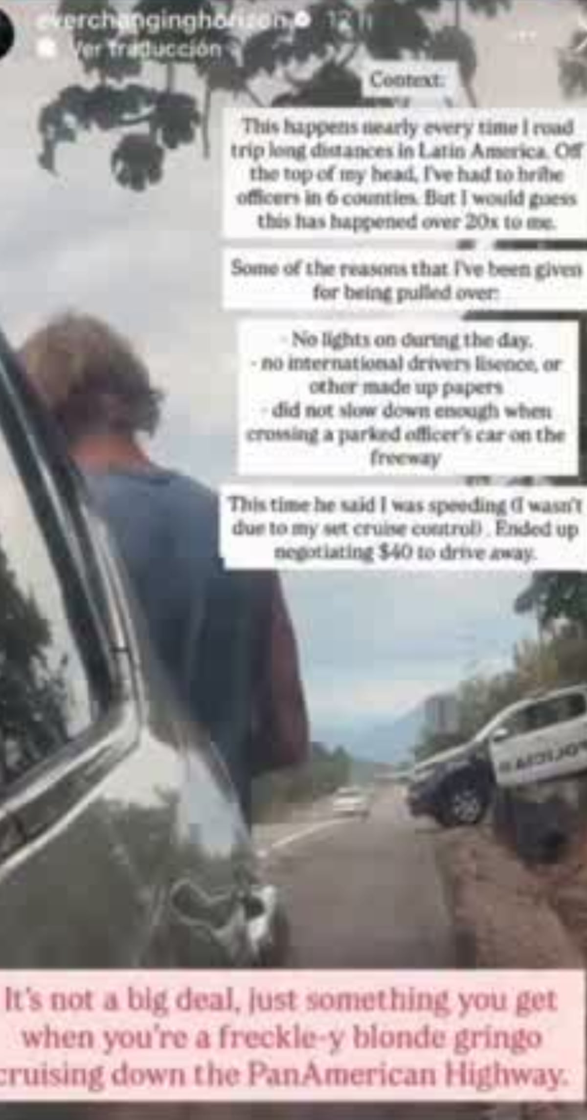 Polémica en carretera: Fotógrafo expone supuesto cobro de $40 en la Panamericana y Policía abre investigación