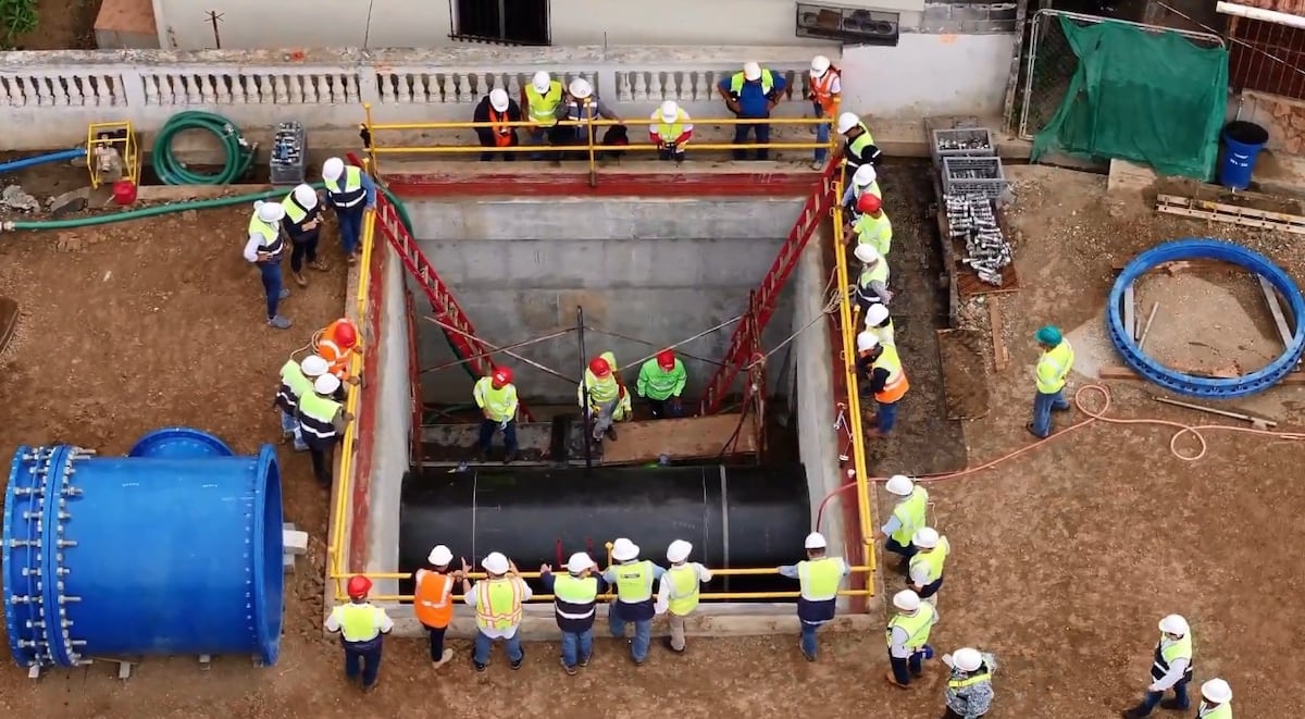 Interconexión del Anillo Hidráulico Este avanza y mantiene suspensión de agua por 18 horas