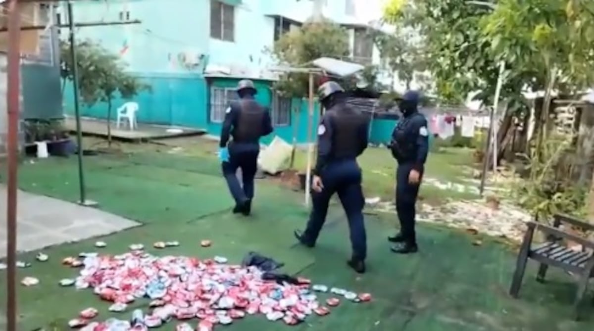 ‘Parking’ clandestino. Dejaron un reguero de latas de ‘pintas’ en Villa Lorena. Policía graba y revela qué fue lo que encontró. Video