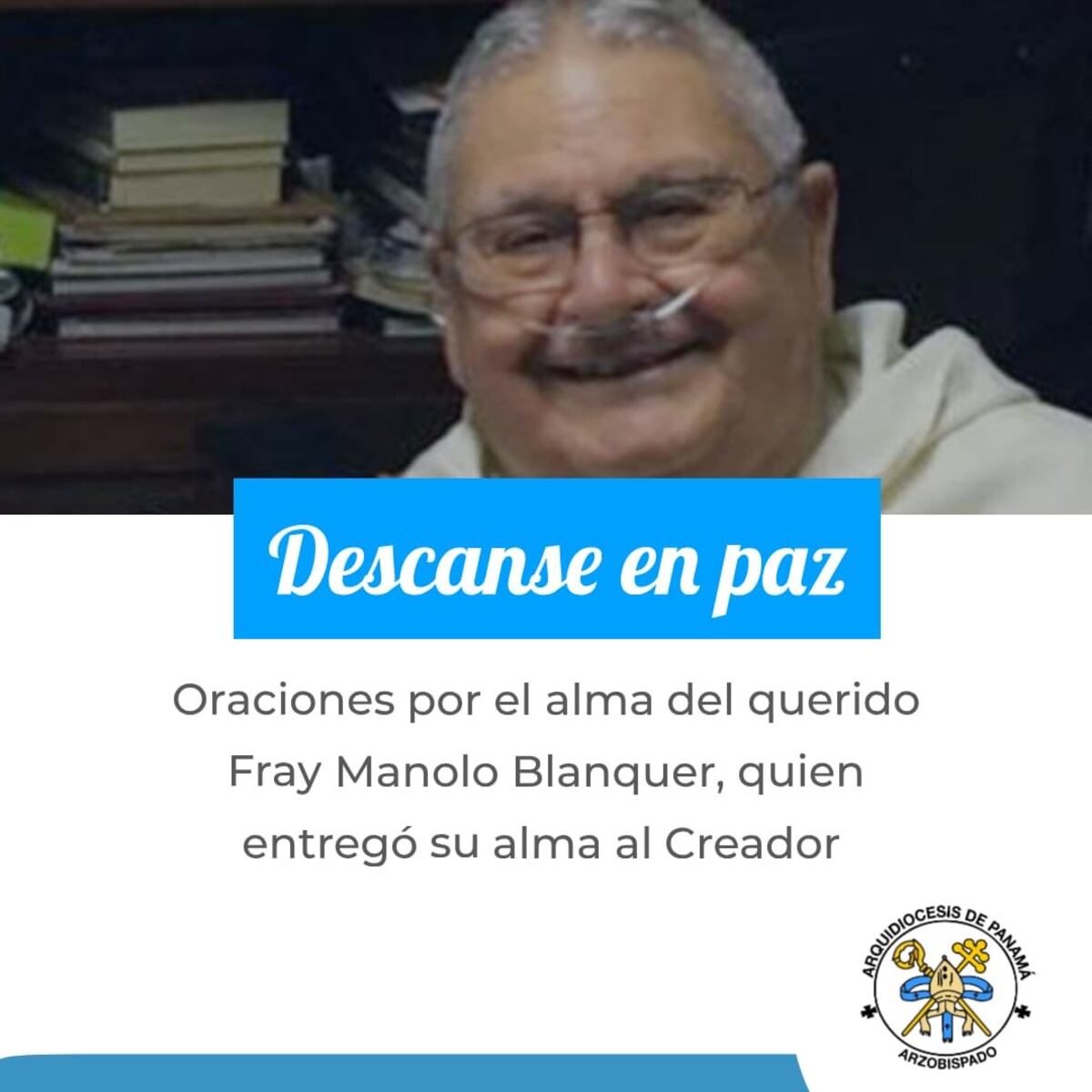 Arquidiócesis de Panamá confirma la muerte de un sacerdote