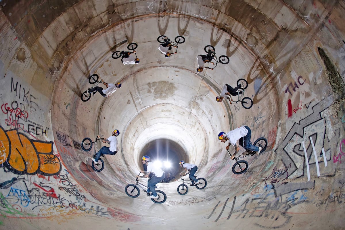 El hombre que venció a la gravedad: George Ntavoutian gira en un túnel gigante de 7.5 metros