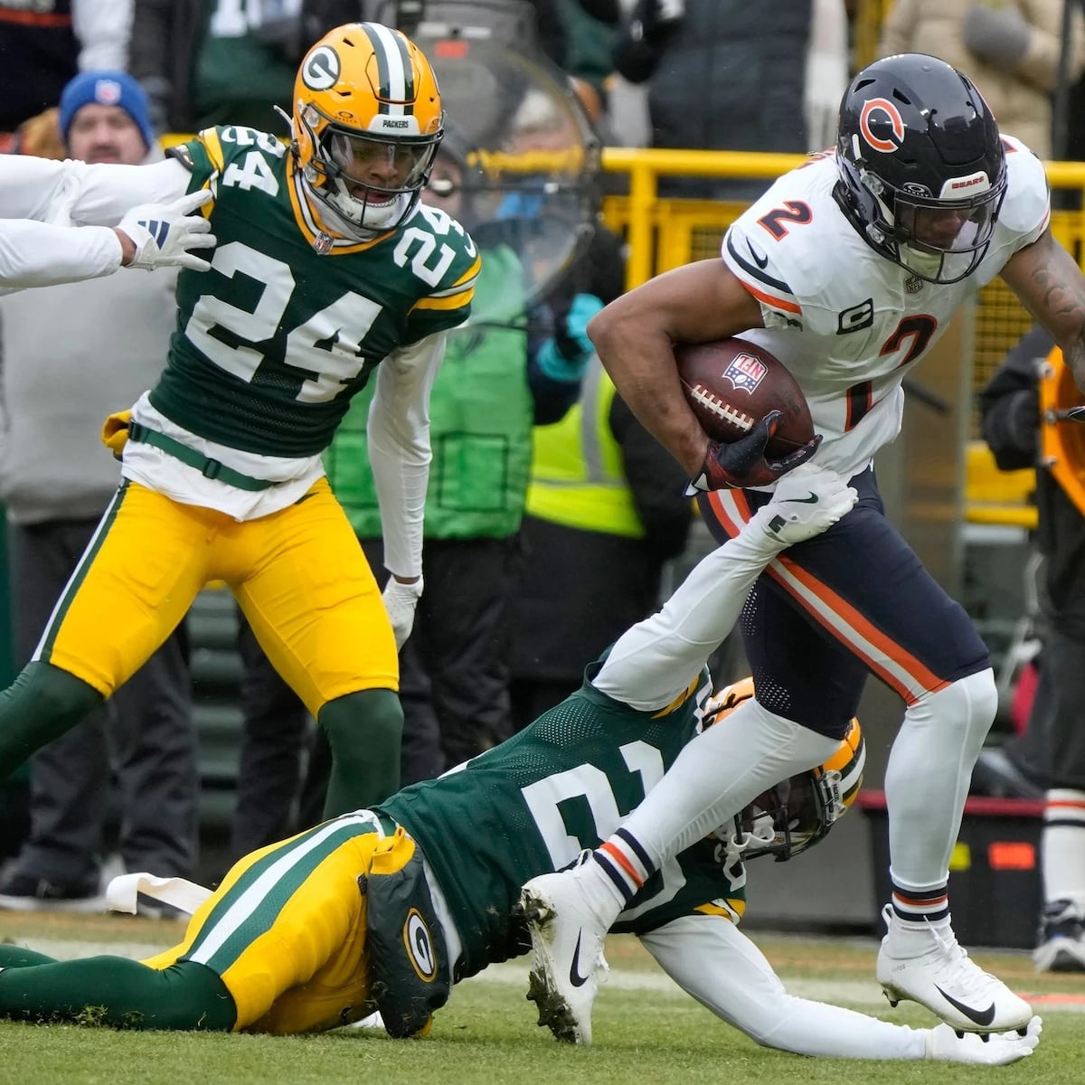Bears y Packers chocan en playoffs con la rivalidad al rojo