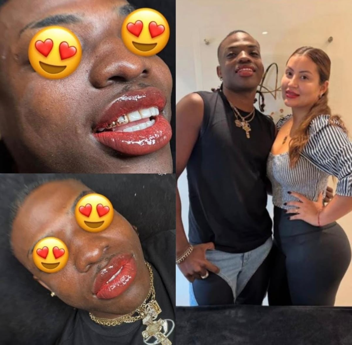 Italian Somali seduce con sus labios