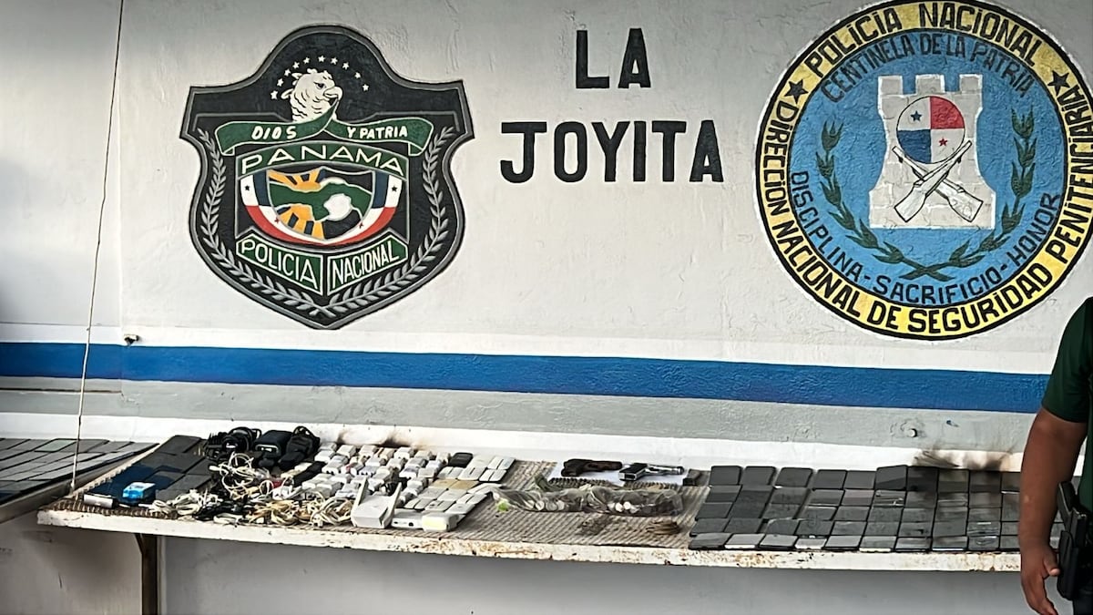 Se les apagó el ‘call center’ en La Joyita: decomisan más de 150 celulares, armas, antenas y otros objetos prohibidos en operativo masivo