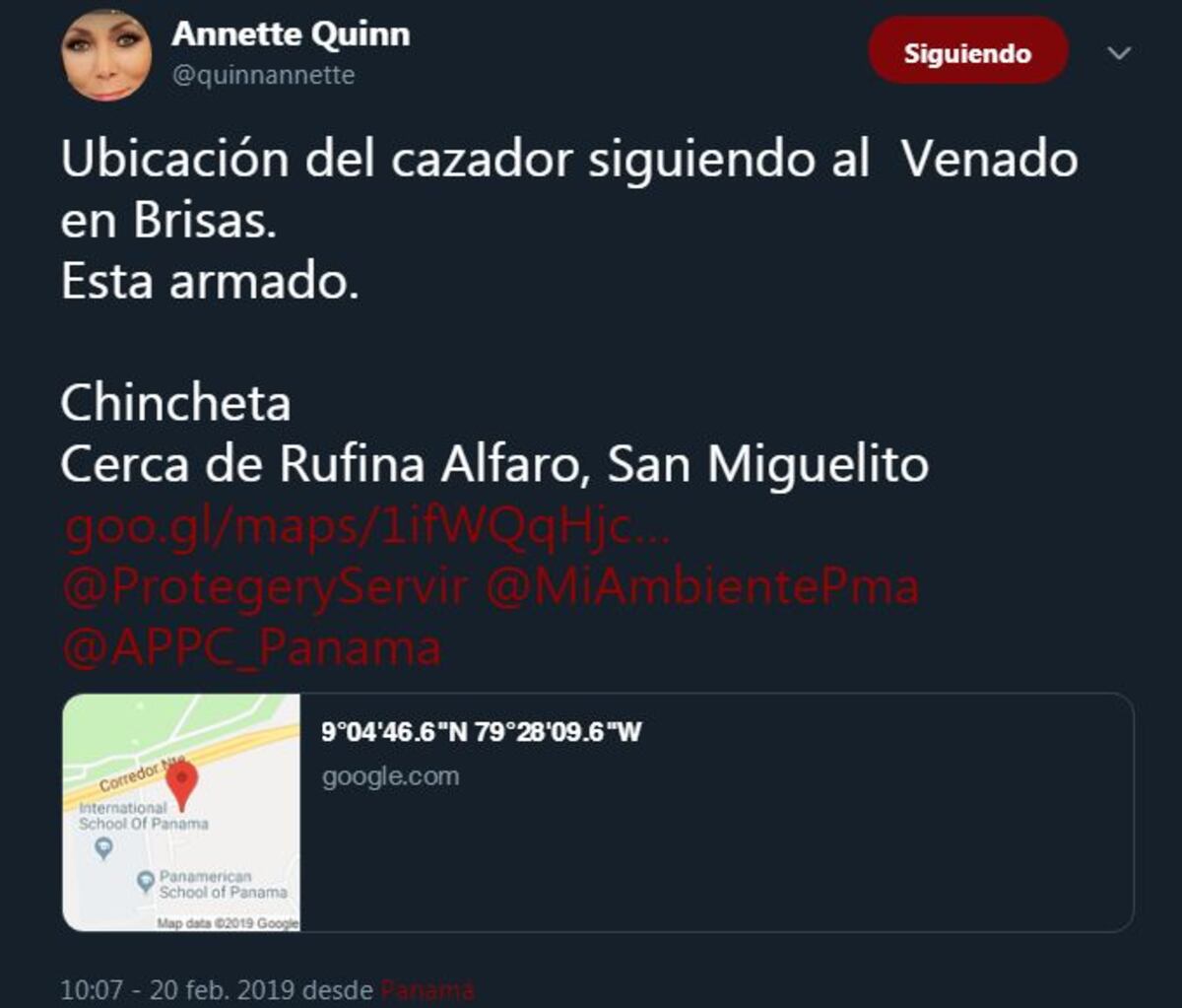 Meteoróloga Annette Quinn solicitó ayuda urgente para rescatar a unos venados