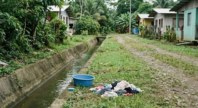 TRAGEDIA EN CHANGUINOLA. Murió mientras lavaba ropa: cayó a un canal en Finca 4