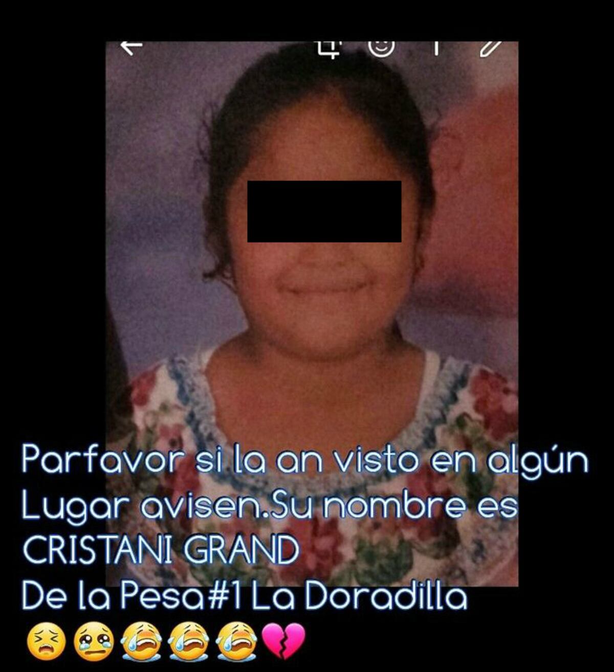 ESTABA DESAPARECIDA. Hallan a menor de seis años muerta en el patio de una casa 