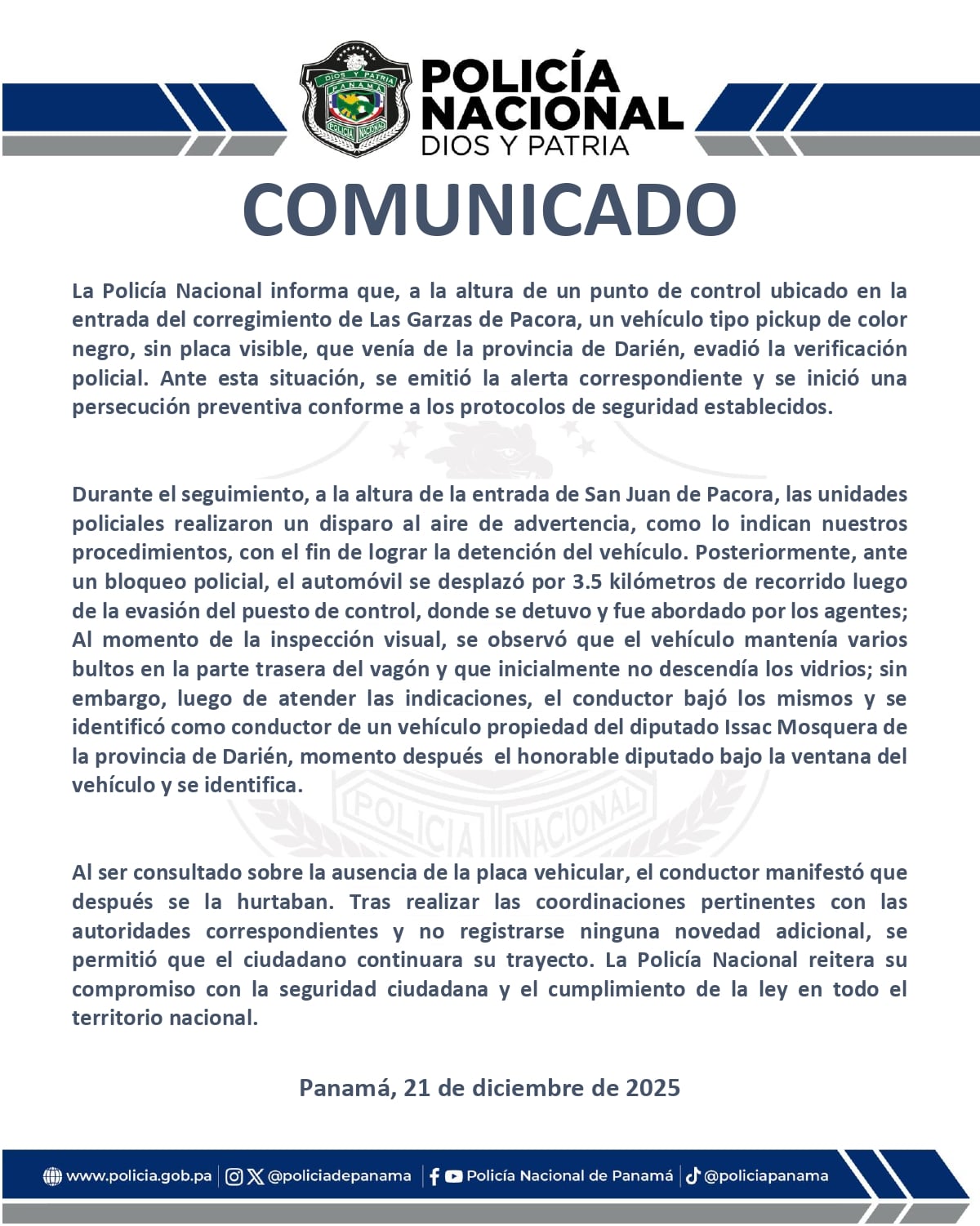Un retén, un disparo,  carro sin placa y dos versiones: diputado enseña lo que llevaba en el vagón, hasta una máquina de palomitas