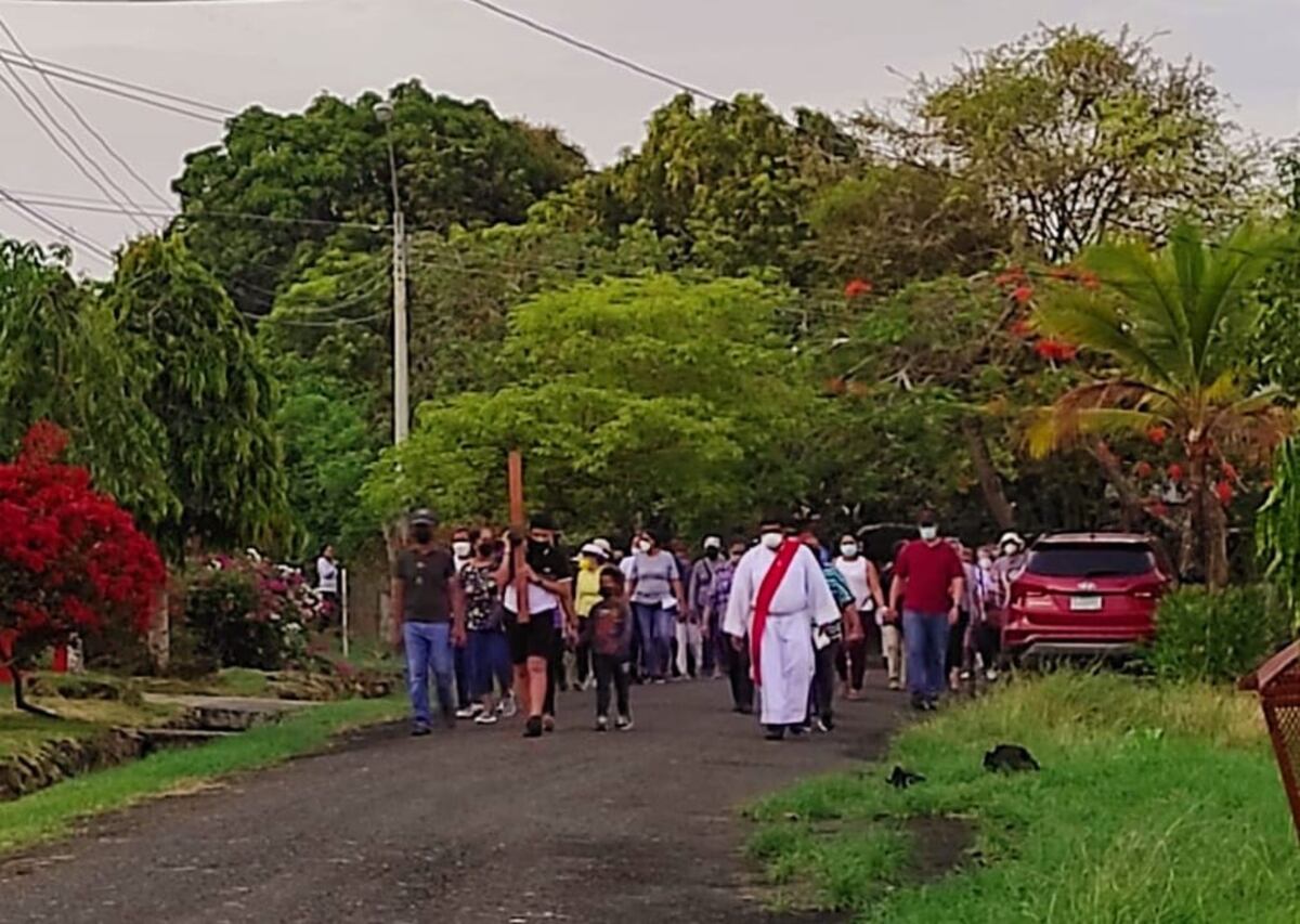 Viacrucis. En Chame recuerdan la Pasión  y Muerte de Jesús