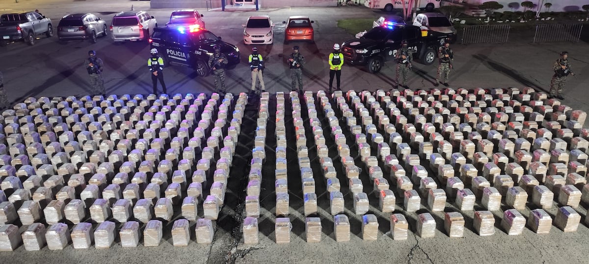 Casi 7 mil paquetes con droga incautados en terminal portuaria de Colón