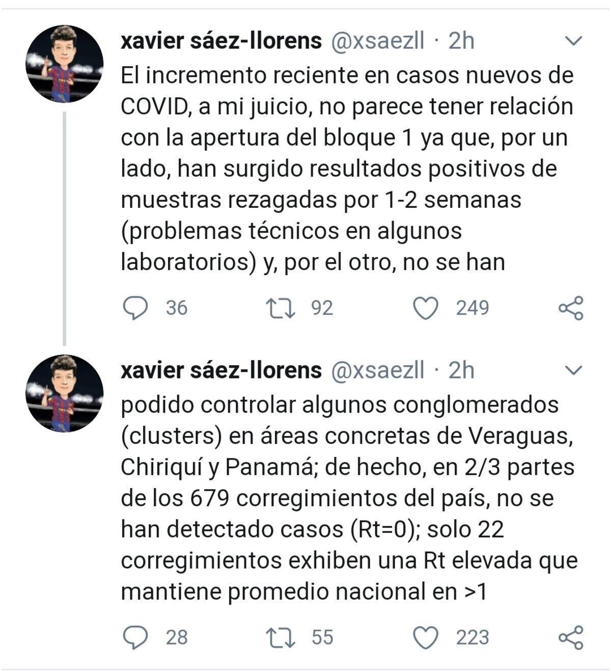Doctor Sáez Llorens explica las razones del incremento reciente en casos nuevos de coronavirus