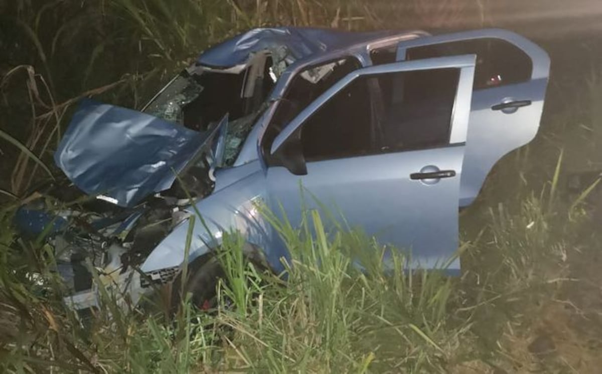 Aparatoroso accidente en la vía deja varios heridos.Precaución