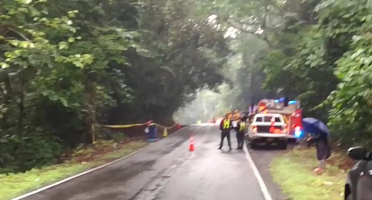 Taxi choca contra árbol. Quedan atrapados.Conductor y pasajero mueren | Video
