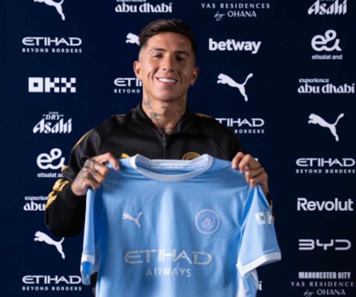 Enzo Fernández aterriza en el Manchester City: ‘No podría estar más feliz’