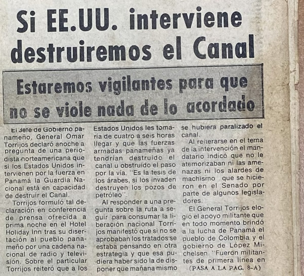 Niños quemando tratados y senadores en los baños: ¿cómo se aprobaron los Torrijos-Carter?