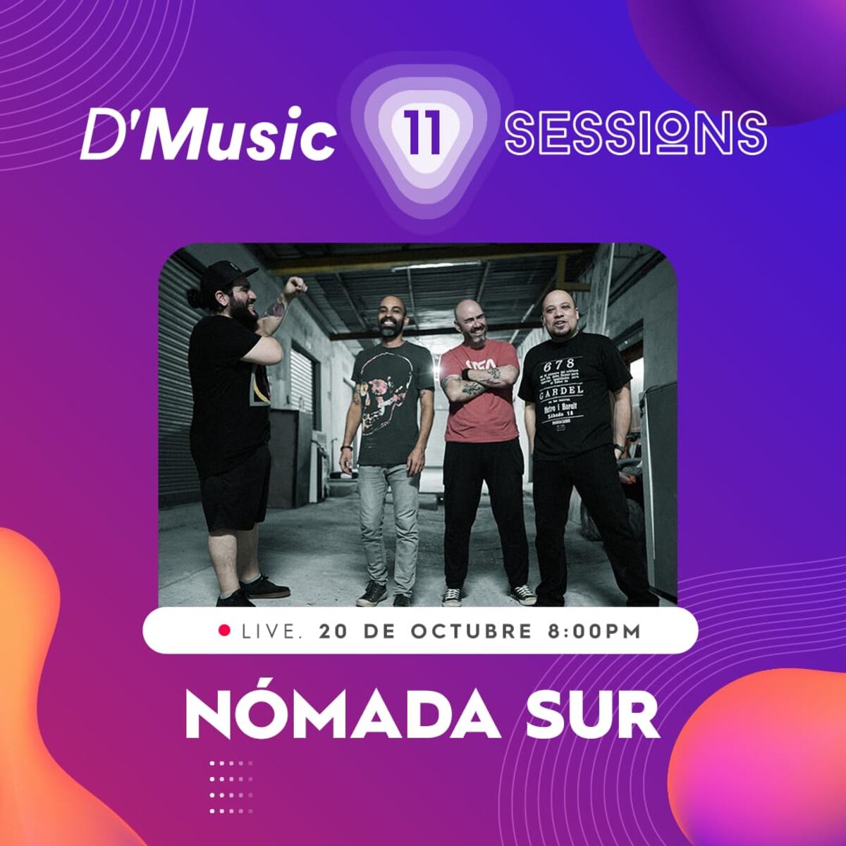 Un octubre lleno de rock.  Tres agrupaciones panameñas exponen su talento en el D Music Sessions