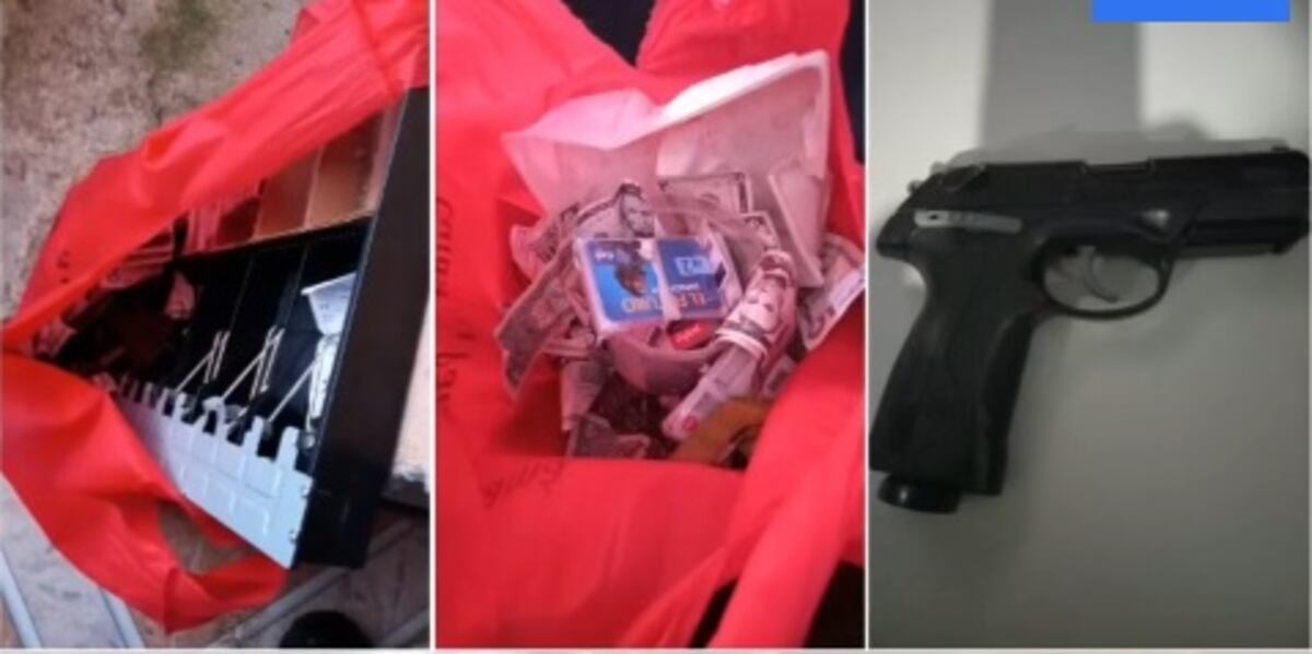 Impresionante. Se metieron a minisúper y se llevaron hasta la caja registradora en un taxi. Policías le dieron persecución a ladrones en Pacora