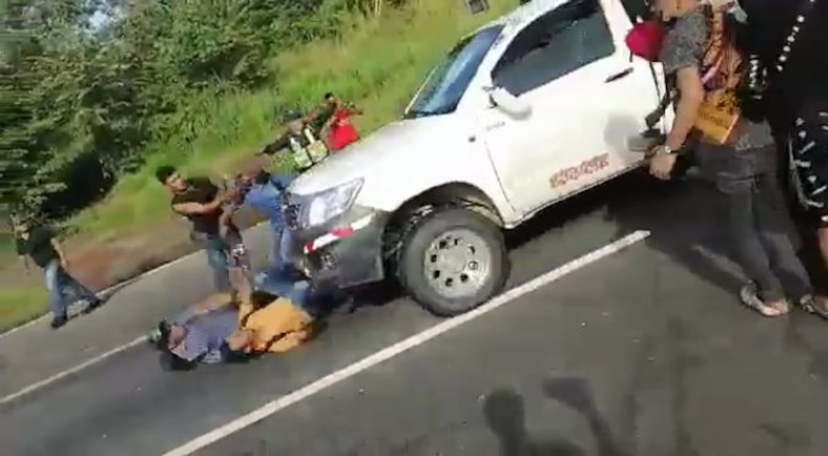 Arrollan a manifestantes en Horconcitos, Chiriquí