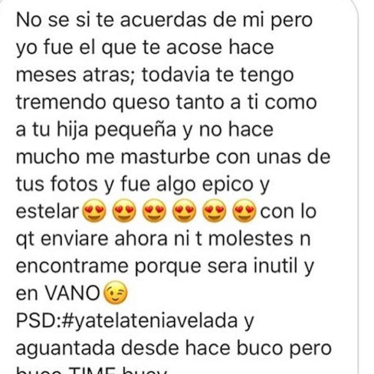 Acosaba a presentadora de TV por Instagram, la amenazó de muerte y con abusar de su hija. Lo condenan
