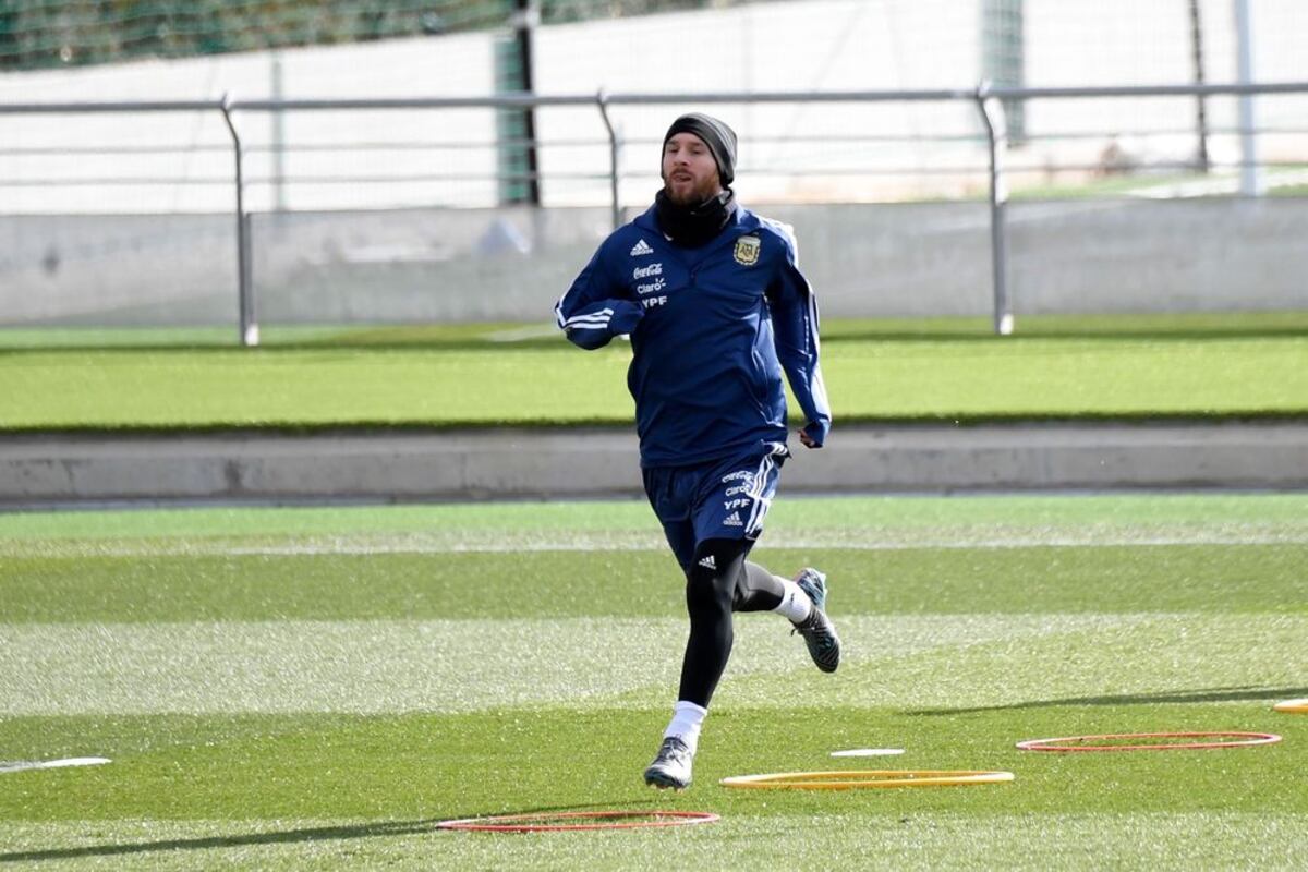 INAUDITO. Messi entrenó hoy en la Ciudad Real Madrid