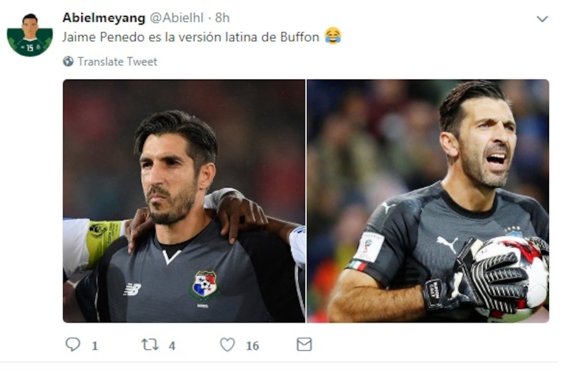 La prensa internacional halla parecido entre Jaime Penedo y el italiano Buffon