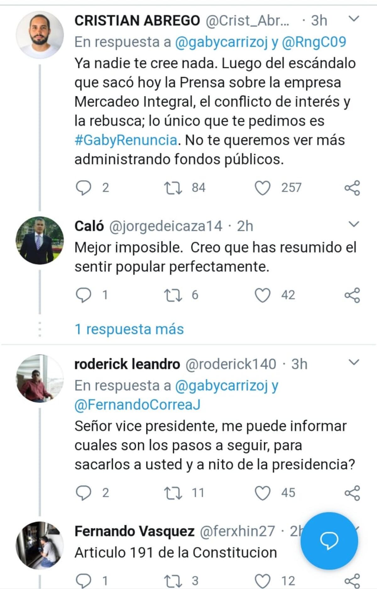 Panameños dicen que la mejor rendición de cuentas que puede presentar Carrizo es la renuncia