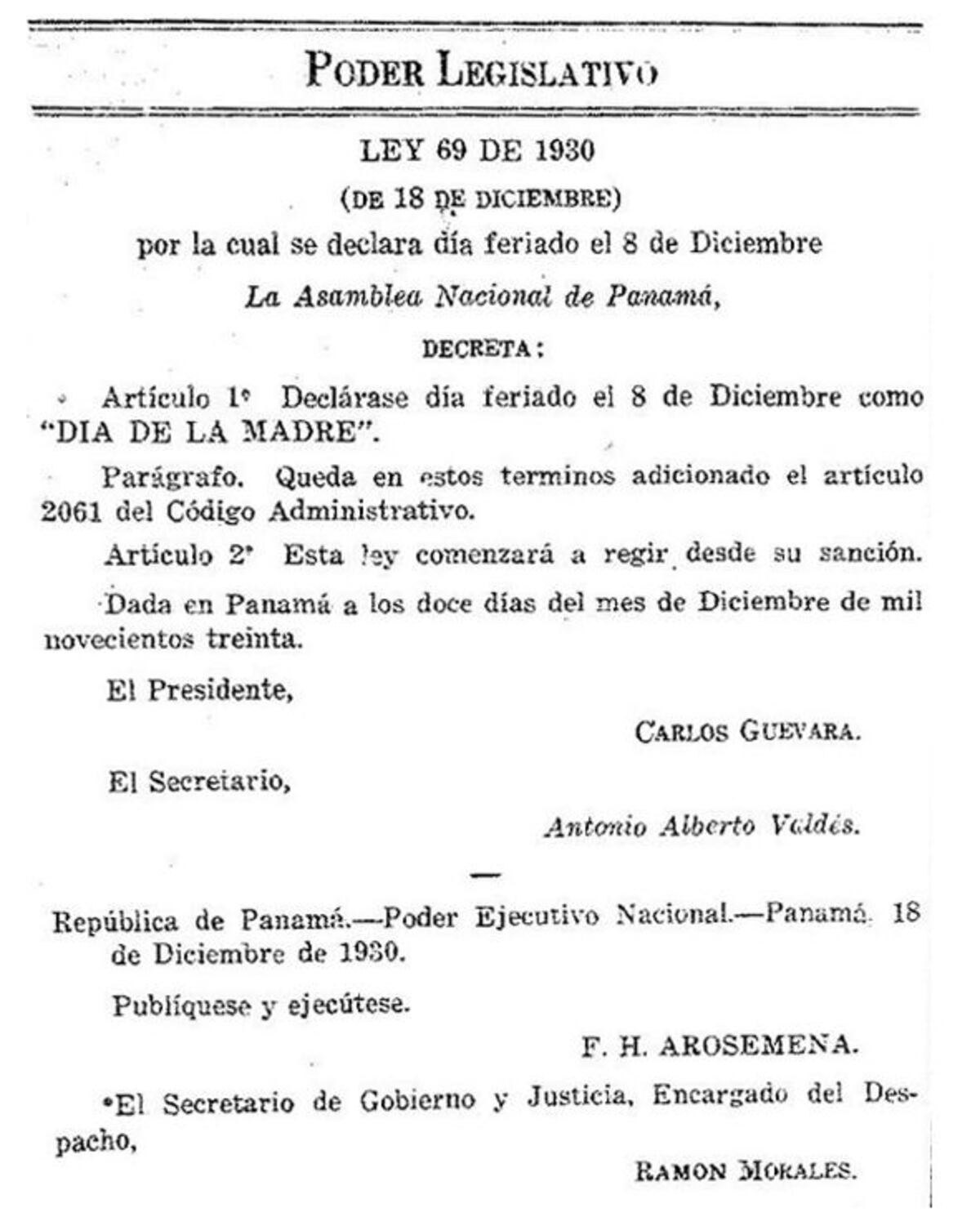 Por qué Panamá es el único país que celebra el Día de la Madre el 8 de diciembre