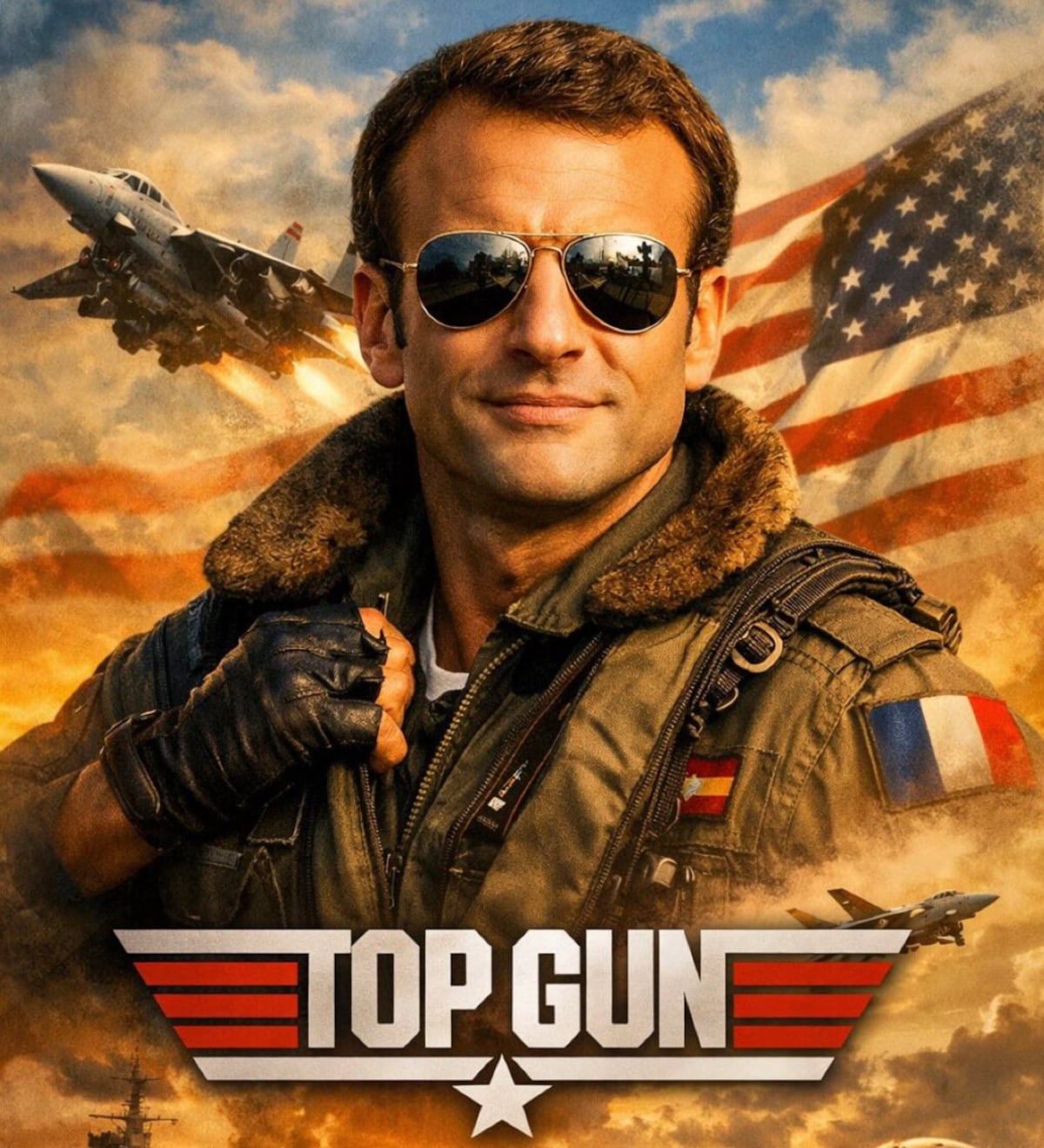 ¿Ojo del tigre? Gafas, Davos y un ojo rojo: la escena que siguió a Macron