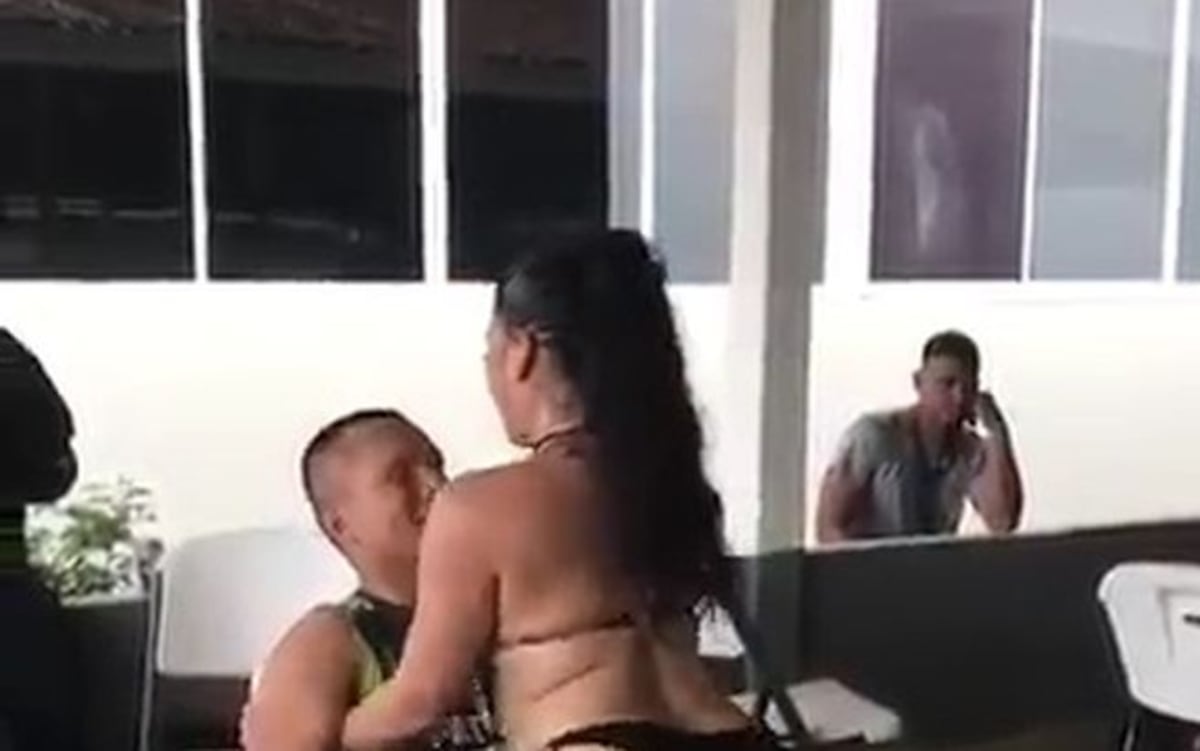 La Policía reacciona a video escandaloso de presunto uniformado con bailarina 