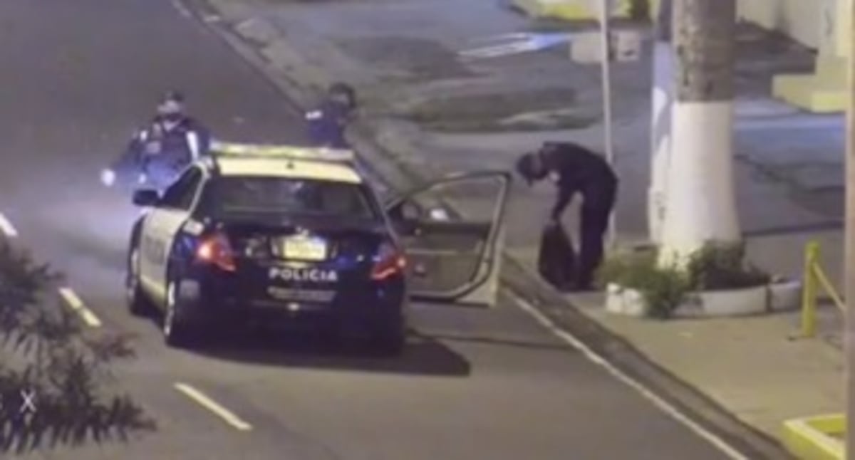 Simularon realizar trabajos de cableados en la vía y era para hurtarlos