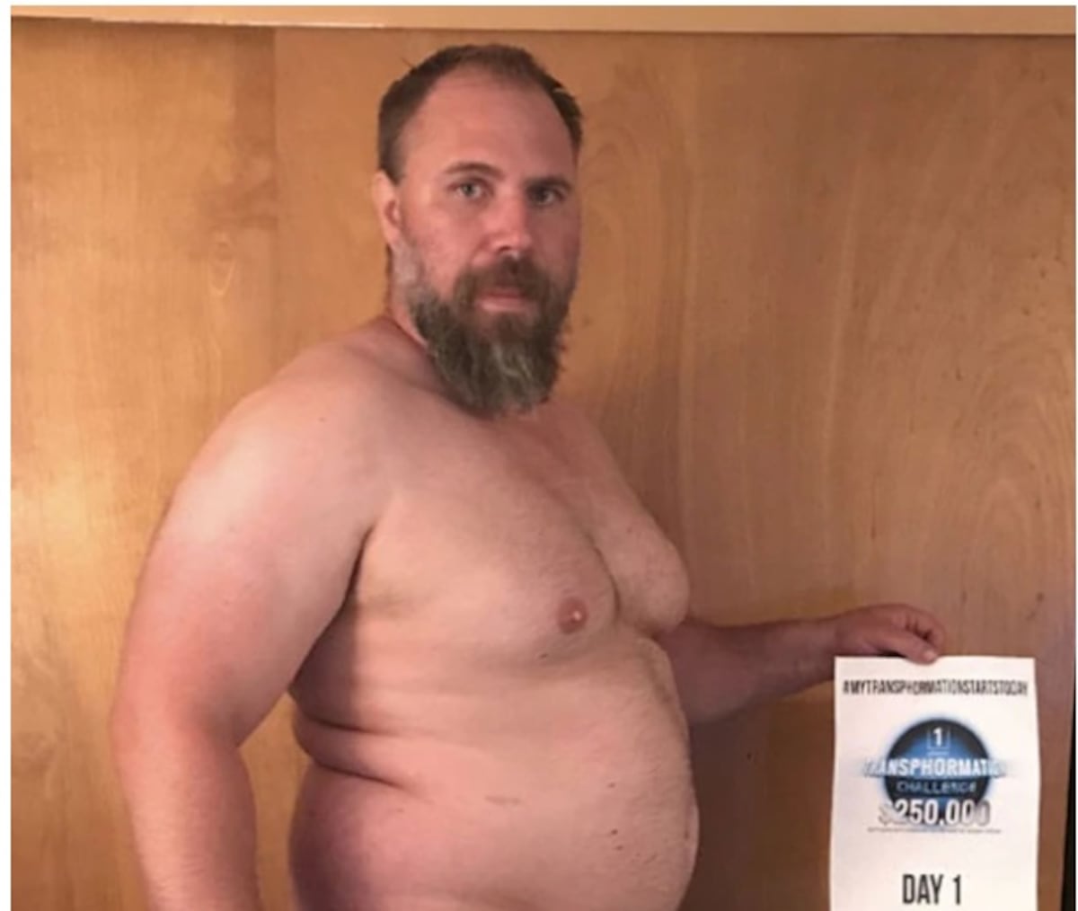 ¡VAYA CAMBIO! Por sus tres hijos este hombre perdió la mitad de su peso