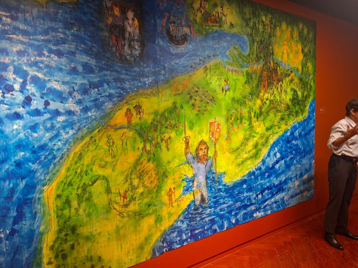 ¿Así veían al Darién? Viejos mapas inspiran obras de arte con selvas y criaturas enormes