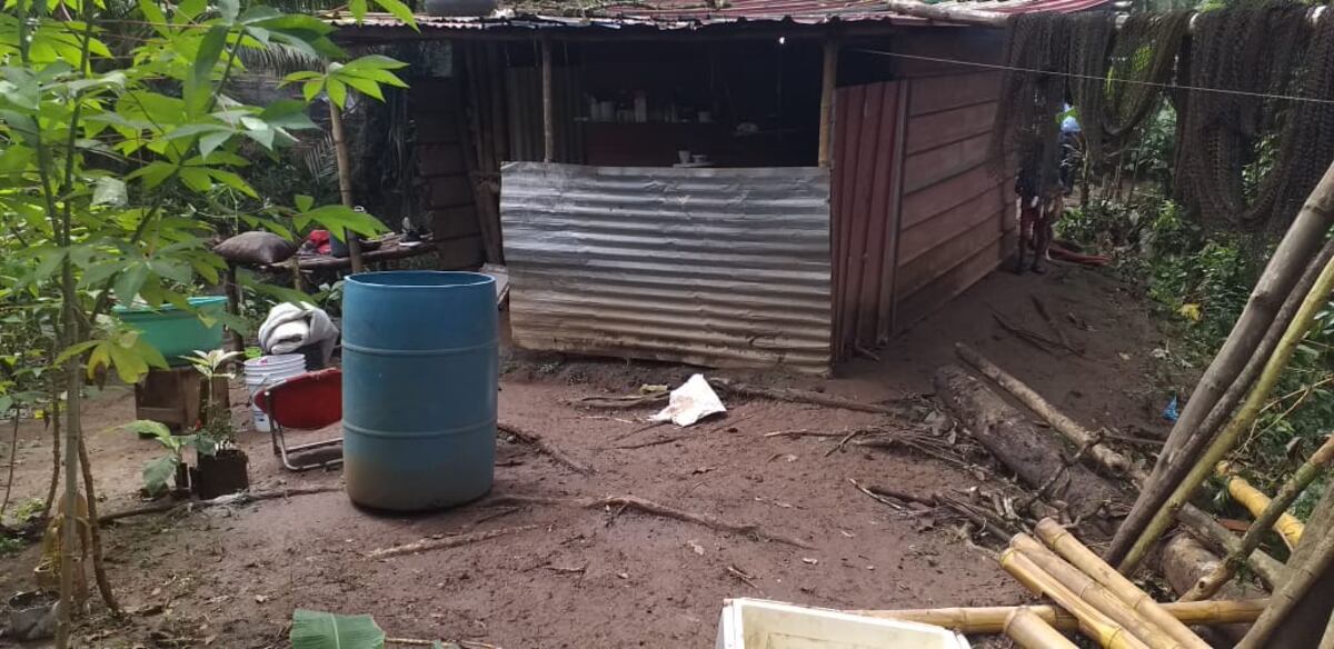 Cuatro familias resultaron afectadas por la lluvia de este sábado