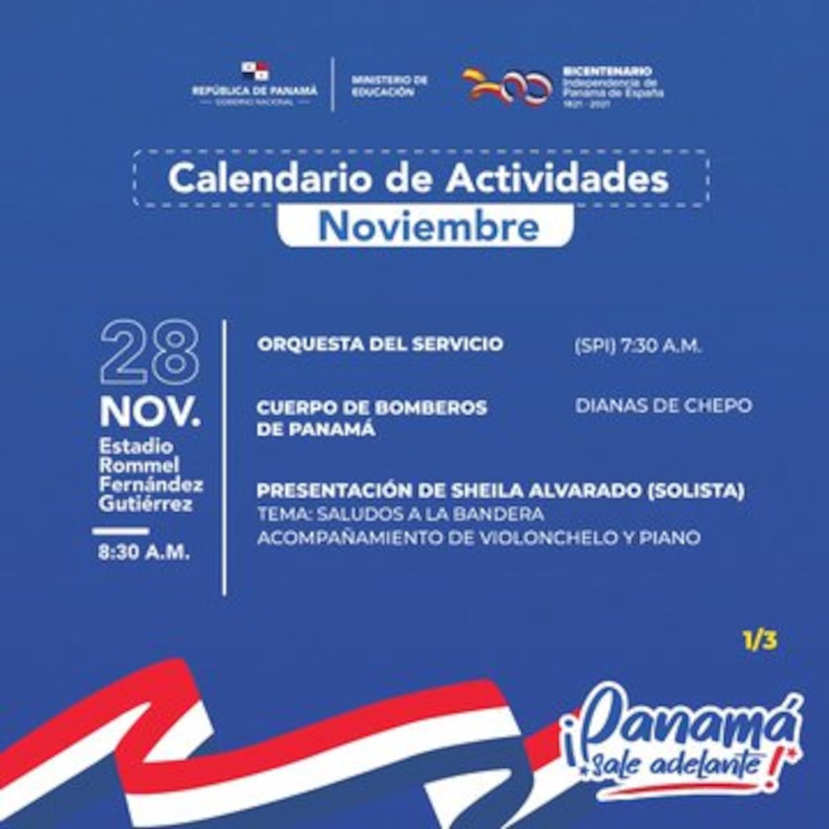 Comparten calendario para conmemorar los 200 años de independencia