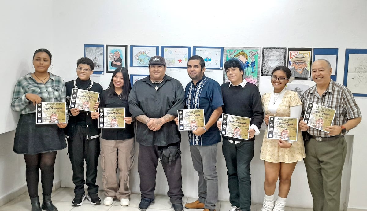 ¿Y la tapa? Jóvenes caricaturistas le meten trazo y picante al arte en homenaje a Fernando Peña Morán