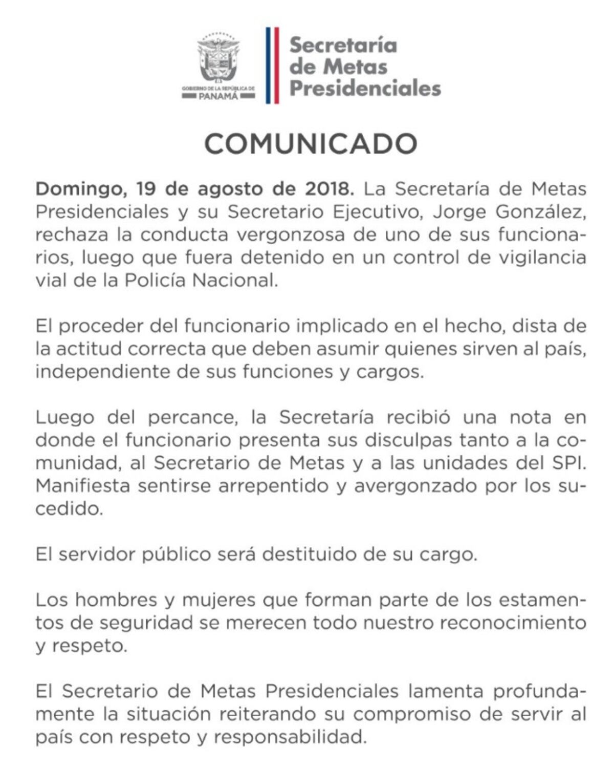 Destituyen a funcionario que le decía escoria a SPI y  fue captado en video