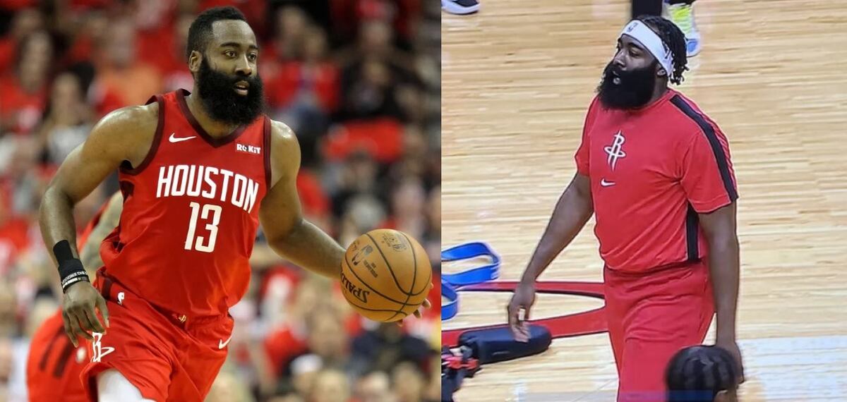 ’La Barba’ Harden volvió a la pretemporada con los Rockets pasado en libras y lo crucifican en redes sociales
