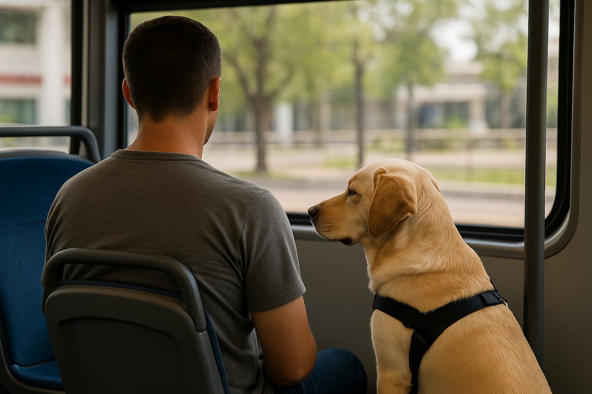 MiBus se pone animal lover: permitirán viajar con perros guía y mascotas pequeñas