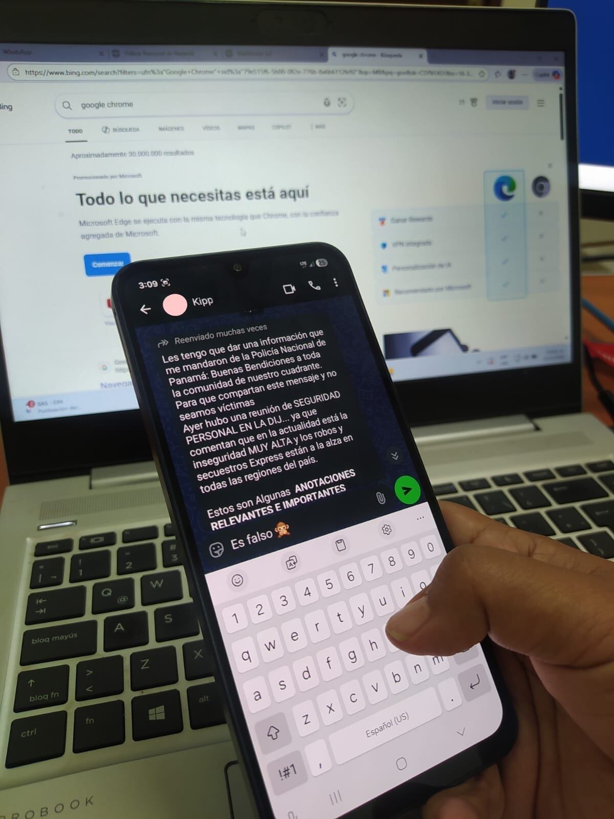 Polícia Nacional desmiente cadena viral de WhatsApp