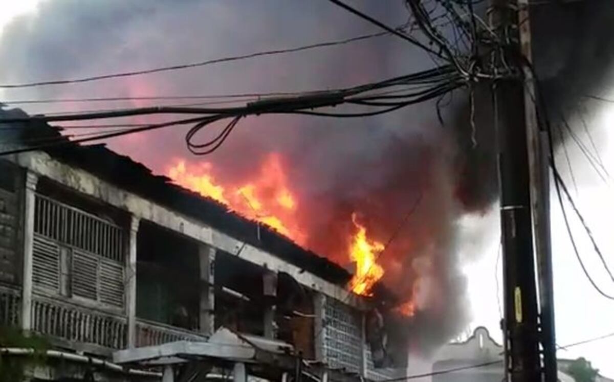 VIDEO| FUEGO EN COLÓN. Se explotan los tanques de gas y las llamas son inmensas