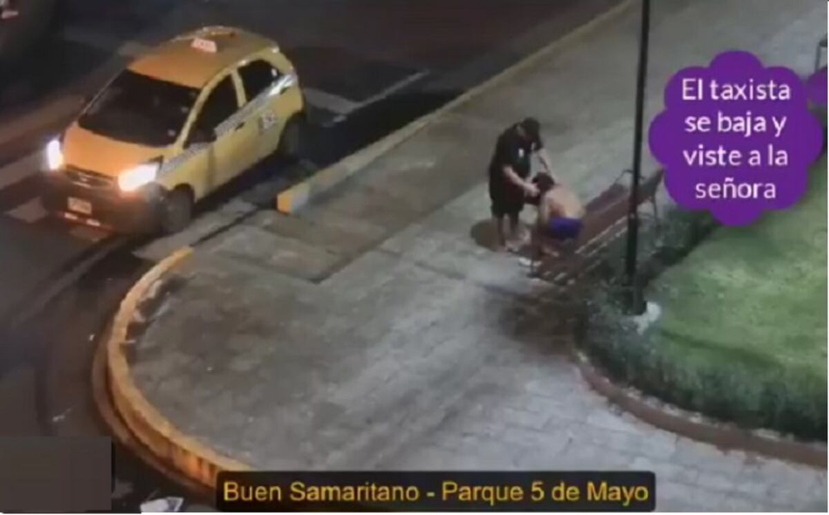 (VIDEO) Chequea al buen samaritano que captan las cámaras de la 5 de Mayo