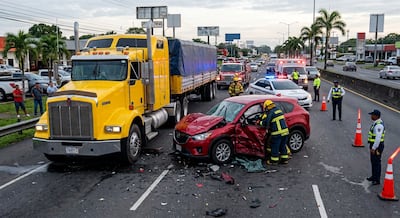 Conductor pierde la vida tras colisión entre camioneta y articulado en David